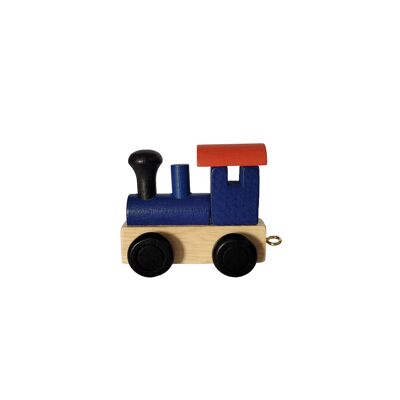 Treno in legno colorato