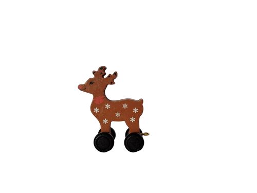 Wooden Reindeer Colored (BLK)