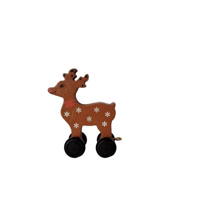 Wooden Reindeer Colored (BLK)