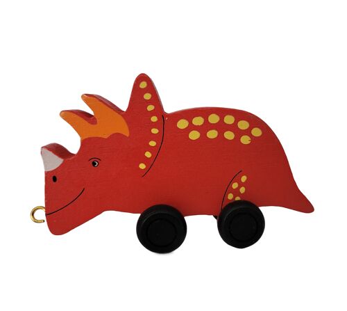 Wooden Triceratops Colored