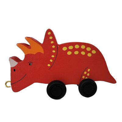 Wooden Triceratops Colored