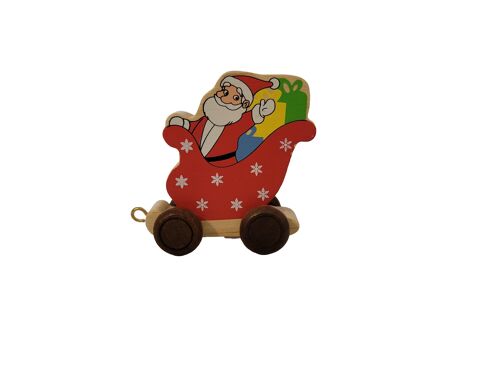 Wooden Sleigh Colored (BRN)