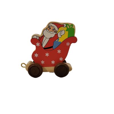 Wooden Sleigh Colored (BRN)