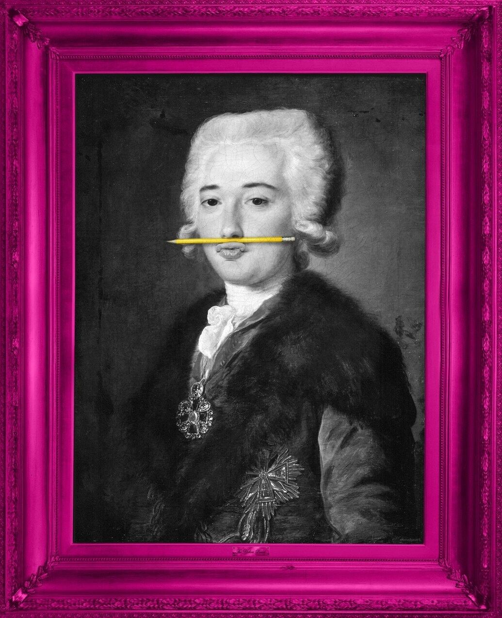 The Yellow Pencil Canvas Medium