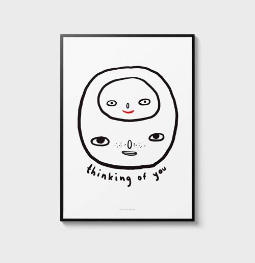 A5 Wall Art Print | Thinking of you