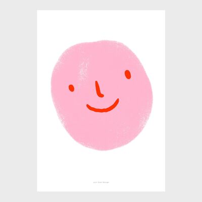 Impression d'art mural A5 | Émoticône Rosa Feliz