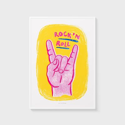 A5 Wall Art Print | Rock and roll