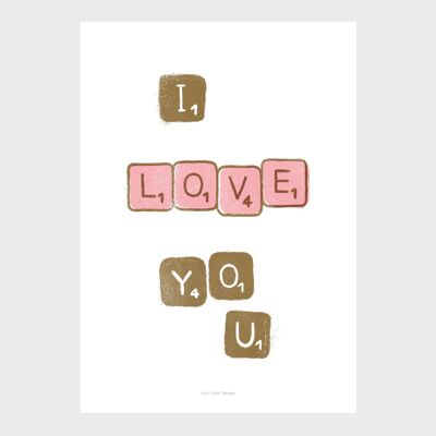 Impression d'art mural A5 | Te quiero