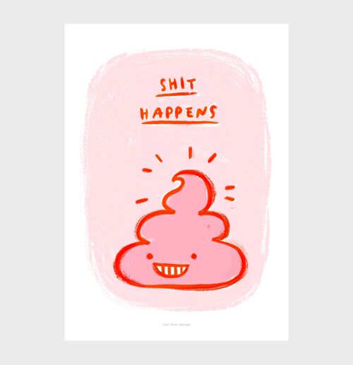 A5 Wall Art Print | Funny poop quote