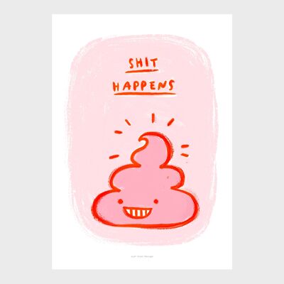 A5 Wall Art Print | Funny poop quote