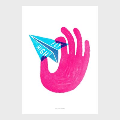 Impresión de arte de pared A5 | Vuela cotización alta