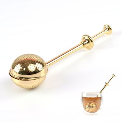 Spring tea infuser -stainless steel-