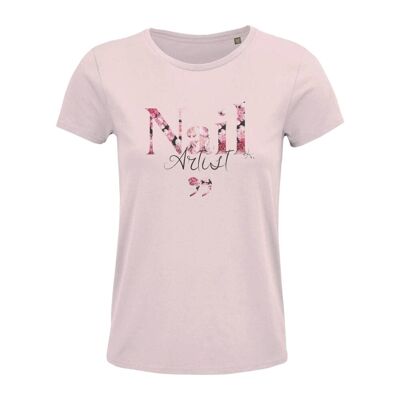 Camiseta Peonía - Nail Artist - Rosa
