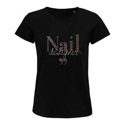 T-Shirt Black / LEO - Naildesigner