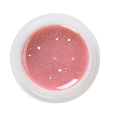 Gel UV / 5 ml MAGICAMENTE gel in fibra di vetro - Pink Golden GLIMMER