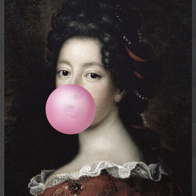 Porträt-Leinwandkunst mit Bubblegum Bubblegum – 1 (klein)