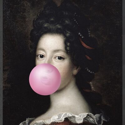 Portrait Canvas Art with Bubblegum Bubblegum - 1  (Small )