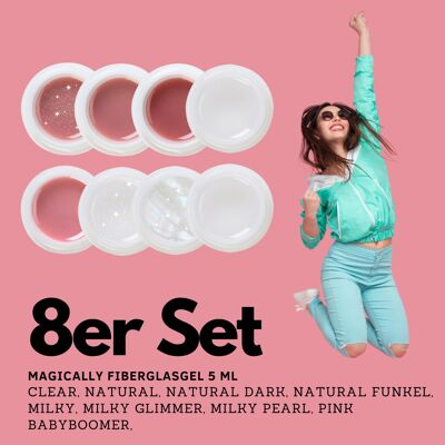 8er Set 5 ml MAGICALLY Fiberglasgel (Studiopartner)