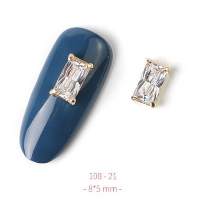 Pietre di cristallo di lusso - oro - 108-21