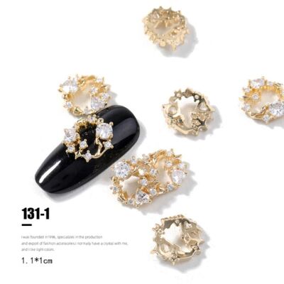 Luxury crystal stones - gold - 131-1
