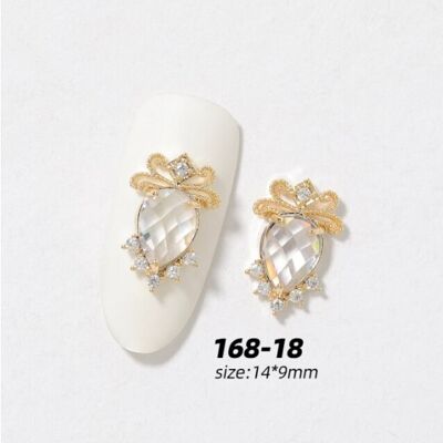 Piedras de cristal de lujo - oro - 168-18