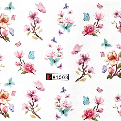 Watertransfer Sticker Flower - K30-A1503 Watertransfer Sticker Flower