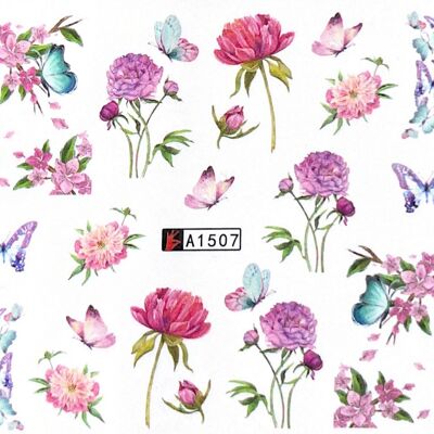 Watertransfer Sticker Flower - K30-A1507 Watertransfer Sticker Flower