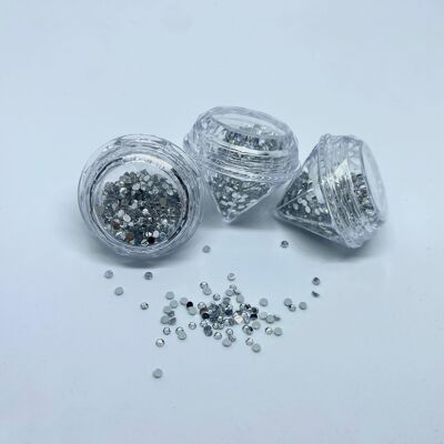 Piedras de plata de 2 mm