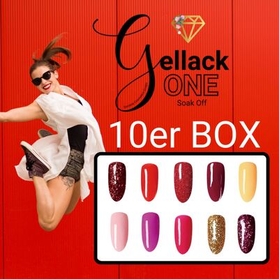 Gellack ONE - 10 Farben Vorteilsbox (Art.-Nr.:H11)
