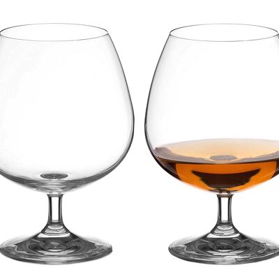 Copas de brandy de cristal Auris - Juego de 2