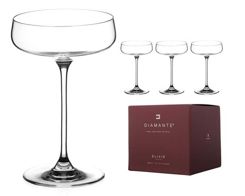 Auris Champagne Saucers - Set Of 4