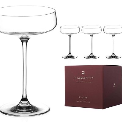 Auris Champagne Saucers - Set Of 4