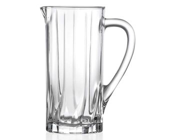 Pichet en Verre Cristal 'firenze', 23 Cm - 1.2 L, Pichet Parfait Pour Eau, Pimms, Limonade Et Plus