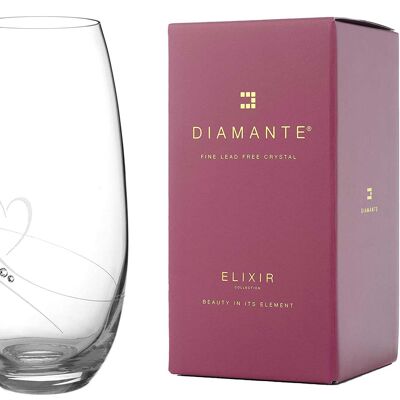 Diamante Swarovski Barrel Vase 'romance' - Hand Cut Crystal Vase With Swarovski Crystals - 25cm