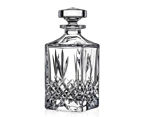 Diamante Whisky Decanter “buckingham” Collection, Crystal Decanter 800 Ml