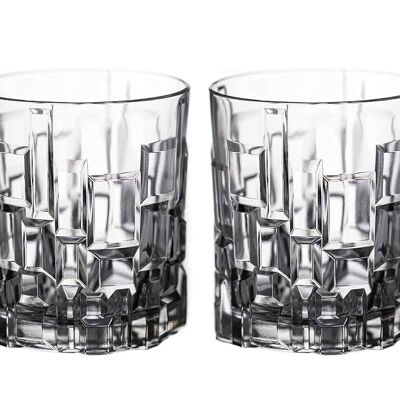 Diamante Whiskygläser – „Quarz“ – Premium bleifreies Kristallglas – 2er-Set