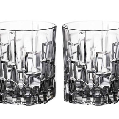 Verres à whisky Diamante - ''quartz" - Cristal sans plomb de qualité supérieure - Lot de 2