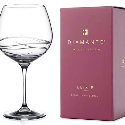 Verres en cristal Gin Copa Design coupés à la main dans un emballage cadeau