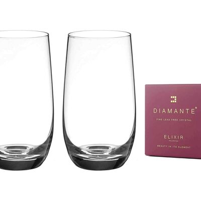 Moda Crystal Hi Ball Glasses – Set Of 2