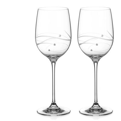Moda Spiral Red Wine Glasses - Set Of 2