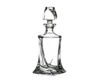 Décanteur Quadro Whisky Spirit ou Brandy fabriqué à partir de cristal sans plomb de qualité supérieure 500 ml