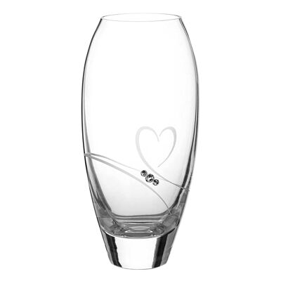 Romance Bud Vase mit Swarovski-Kristallen geschmückt - 18 cm
