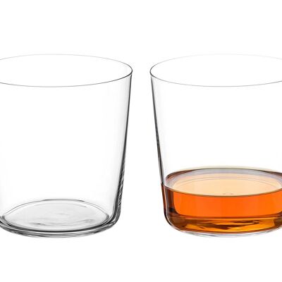 Slender & Short Light Water Glasses - Set Of 2