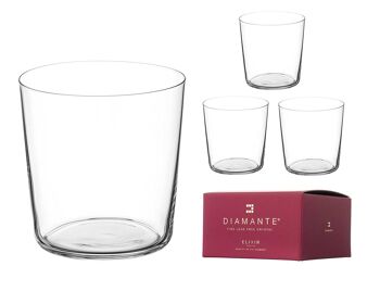 Verres à Eau Minces et Courts Légers - Lot de 4