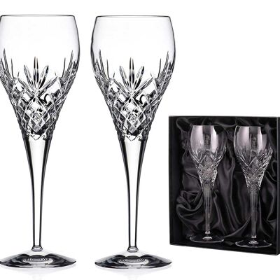 Symphony 24% Lead Crystal White Wine Glasses - Set Of 2