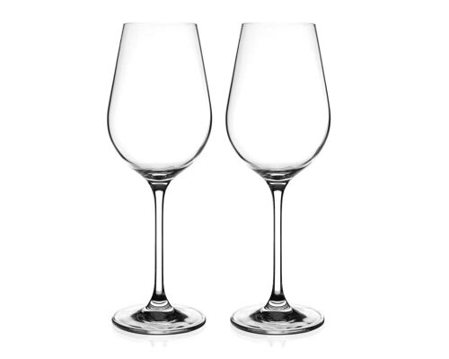 Two Auris White And Rosé Wine Glasses