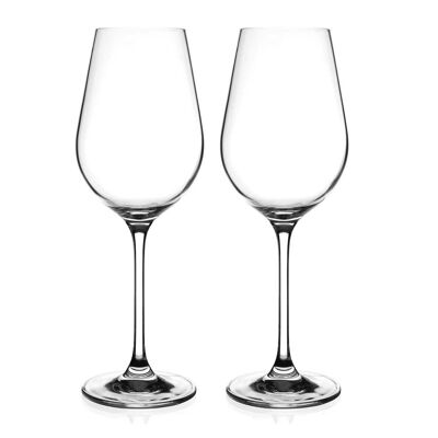 Two Auris White And Rosé Wine Glasses