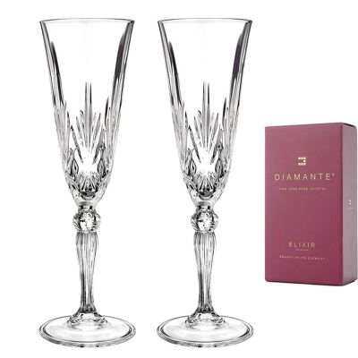 Zwei Champagner- und Prosecco-Gläser von Chatsworth