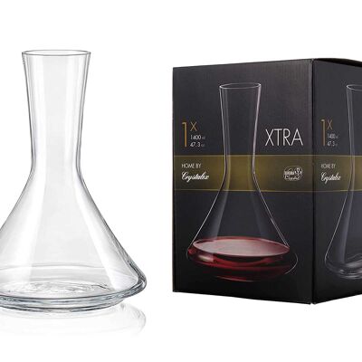 Carafe à vin | Aérateur De Vin En Verre De Cristal - 1400 Ml