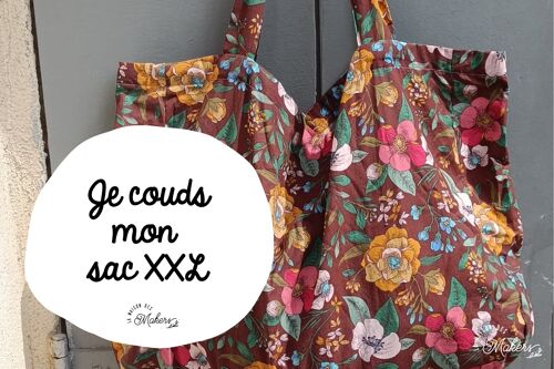 Kit créatif : Je Fabrique mon Sac XXL - Coloris Flowers